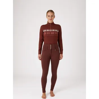 Jezdecké kalhoty Rajtky Horze Tara full silicone mid-season 34 hnědá