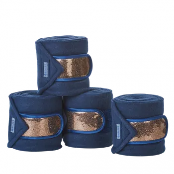 Ochrana nohy a ocasu Bandáže Busse Classic Glitter tmavě modrá/bronzová