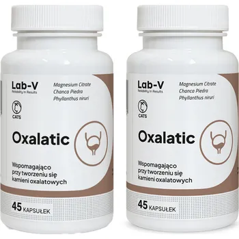 LAB-V Oxalatic – Podpora pro kočky při tvorbě oxalátových kamenů 2x45 kapslí