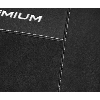 Potah sedadla Automega Autopotahy Opel Movano, 3 místný, od r. 1998, Eco kůže + alcantara černé