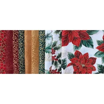 Hoffman balíček vánoce 2024 zlatotisk bavlněná látka