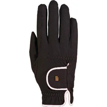 Jezdecké rukavice Rukavice Roeckl Lona 6 černá/bílá