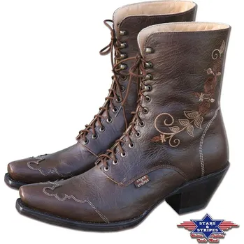 Dámské kozačky Boty Stars and Stripes Rosie 37 hnědá