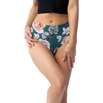 Dámské oblečení Dámské brazilky Tea Rose maxi - JULIMEX Zelená XXL