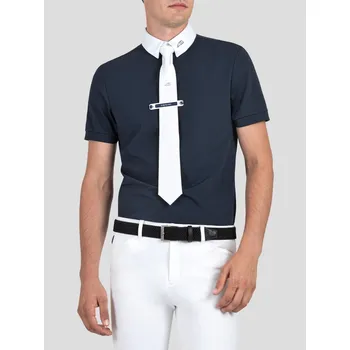 Pánská košile Košile Equiline Celirac L tmavě modrá