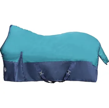 Deka pro koně Deka HKM Výběhová Louisana s polarfleecem 1680D 155cm petrolejová/tmavě modrá