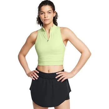 Dámské tílko Under Armour Run Anywhere Crop Tank velikost S retro green