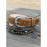 Pasek Stars černá WG-208 36/91cm hnědá