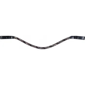 Vybavení pro koně Čelenka HKM Eliana černá/hnědá cob