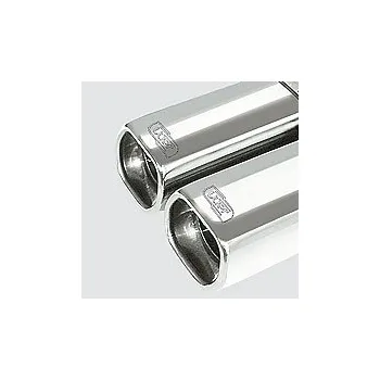 Výfukový systém ULTER SPORT Sportovní výfuk 2x 80x65mm - NEREZ NRS253, univerzální Průměr vstupu: 55 mm