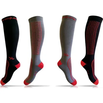 Podkolenky Freejump Technical 35/38 šedá/červená