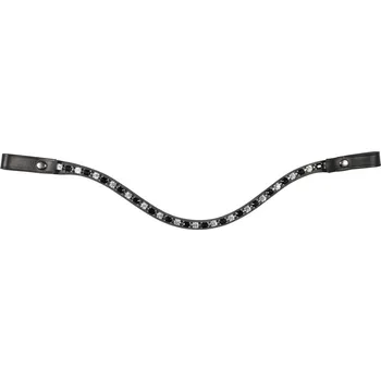 Vybavení pro koně Čelenka HKM Amazing full stříbrná/černá