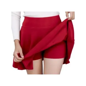 Dámská sukně DJT FASHION Dámská sukně s elasťáky čevená