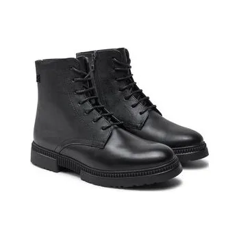 Dámské kozačky Kozačky Tommy Hilfiger Comfort Tl Texture Lth Boot FM0FM05182 Černá 44