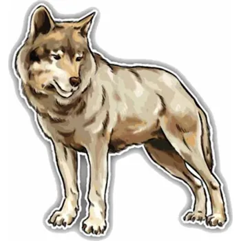 samolepka Samolepka s vlkem