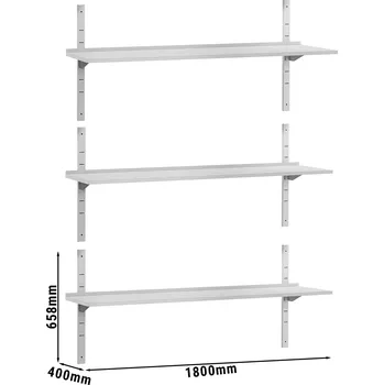 Vinotéka G.Gastro Nástěnné police ECO - 1,8 m - se 3 policemi