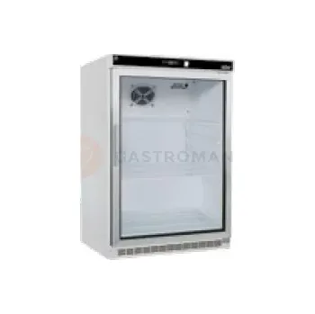 Lednice Chladicí skříň s prosklenými dveřmi, bílá 626x600x850 mm | ASBER, WLP-150 GLASS
