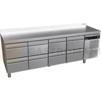 Chladicí stůl 700 mm se zásuvkami GN 1/1 2242x700x850 mm | ASBER, GGTP-7-225-08 SB40 Green Line