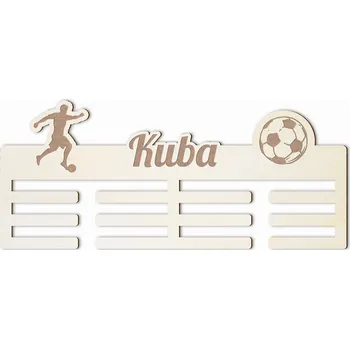 Věšák na medaile s míčem fotbalista