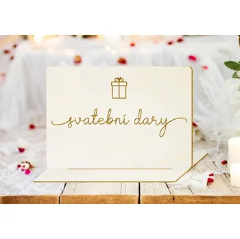 Svatební dekorace Svatební cedulka psací dary