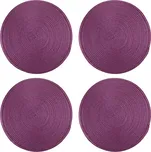 Prostírání kulaté fialové, sada 4 ks