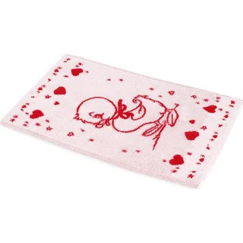 Ručník Ručník červený, Kačenka a srdíčka 30x50 cm (Ručníky)