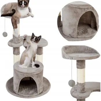 Vysoký škrabák, pelíšek, škrabací sloupek, věž Dogguru 61 – 100 cm