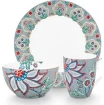 Pip Studio Flower Festival snídaňová sada 3ks, modrá 178345453