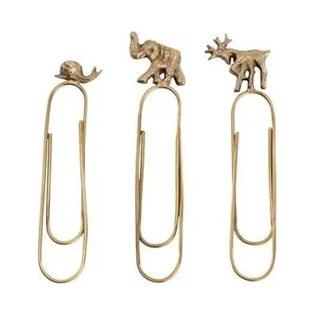 Spona do sešívačky Kancelářské sponky s dekorem zvířat, set 3 ks