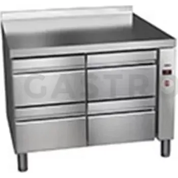 Chladicí stůl 600 mm se zásuvkami bez agregátu 1192x600x850 mm | ASBER, ETP-6-117-04 R HC SB40 Essenzial Line