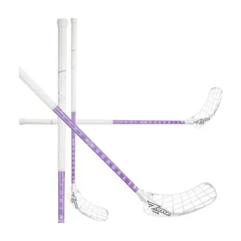 Florbalová hůl Zone floorball HYPER AIR Light 30 white/icepurple Florbalová hokejka bílá / fialová, Pravá (pravá ruka dole), 87cm (=97cm)
