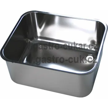 Nerezový dřez OEM Dřez lisovaný 500x400x250mm P