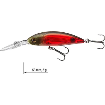 Umělá nástraha Wobler DAIWA Tournament Spike 53SP-MR - 5,3 cm - Lazer Red