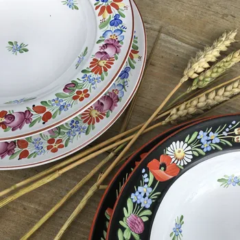 Talíř Keramika J&B Sada 12 jídelních talířů, bílá 23 cm 12 bílá