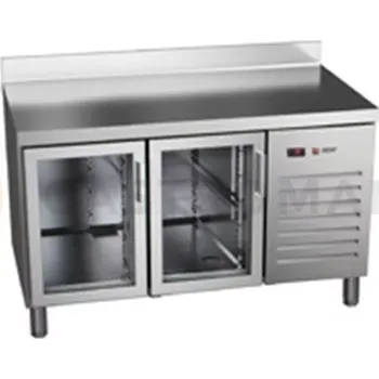 Chladicí stůl s prosklenými dveřmi 700 mm GN 1/1 2242x700x850 mm | ASBER, ETP-7-225-40 HC SB40 GD Essenzial Line