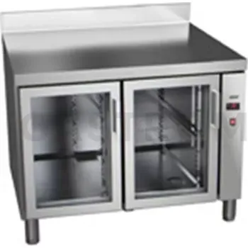 Chladicí stůl se skleněnými dveřmi 600 mm bez agregátu 1717x600x850 mm | ASBER, ETP-6-169-30 R HC SB40 GD Essenzial Line