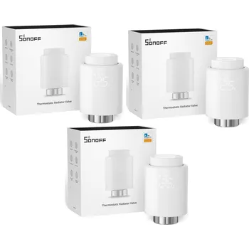 Hlavice pro radiátor Sonoff TRVZB ZigBee Termostatická Hlavice - SET 3ks TRVZB
