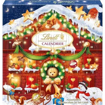 Potravina Lindt Adventní kalendář Teddy 30 % mix motivů 124 g