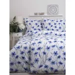 Francouzské bavlněné povlečení Renforcé – Chrpa modrá