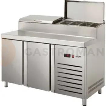Kombinovaný pizza stůl 700 mm GN 1/1 1342x700x1050 mm | ASBER, ETPZ-135 HC 90NS