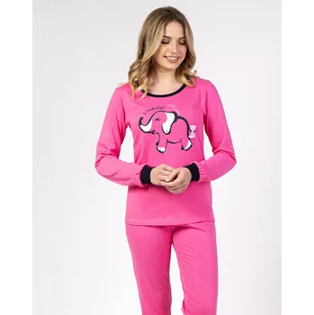 Dámské pyžamo Regina dámské pyžamo s dlouhým rukávem 682