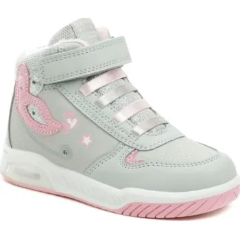 Dívčí zimní obuv American Club ES161-24 šedo růžové dívčí zimní blikací boty EU 33 + DÁREK