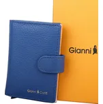 Značkové kožené pouzdro na platební karty či doklady Gianni Conti no. 108 modré