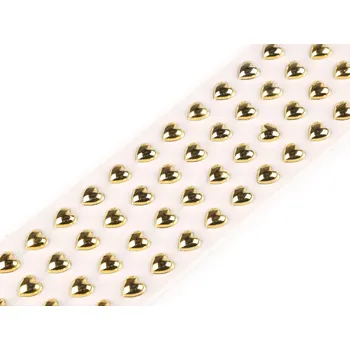 Ovčí rouno Samolepící srdíčka zlaté