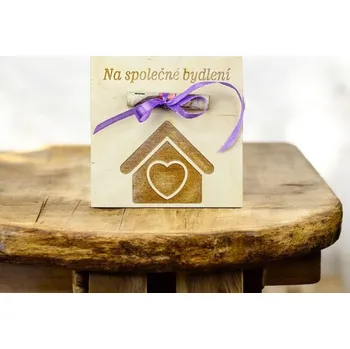 Žertovný předmět Destička na darování peněz domeček