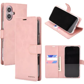 Pouzdro na mobilní telefon Mercury Ochranné pouzdro na iPhone 16 PLUS - Mercury, Bluemoon Diary Rose