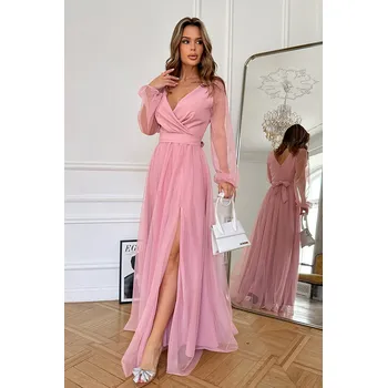 Dámské šaty Glara Dlouhé šaty s rozparkem 1010249