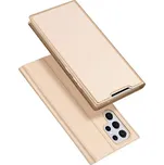 Dux Ducis Skin Pro, knížkové pouzdro, Samsung Galaxy S22 Ultra, zlaté