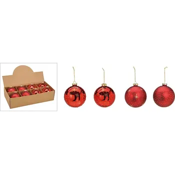 Vánoční ozdoba Vánoční ozdoba koule červená 1 ks
