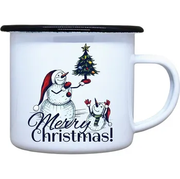 DOBRÝ TRIKO Plecháček s potiskem Merry Christmas! Velikost plecháčku: 330 ml